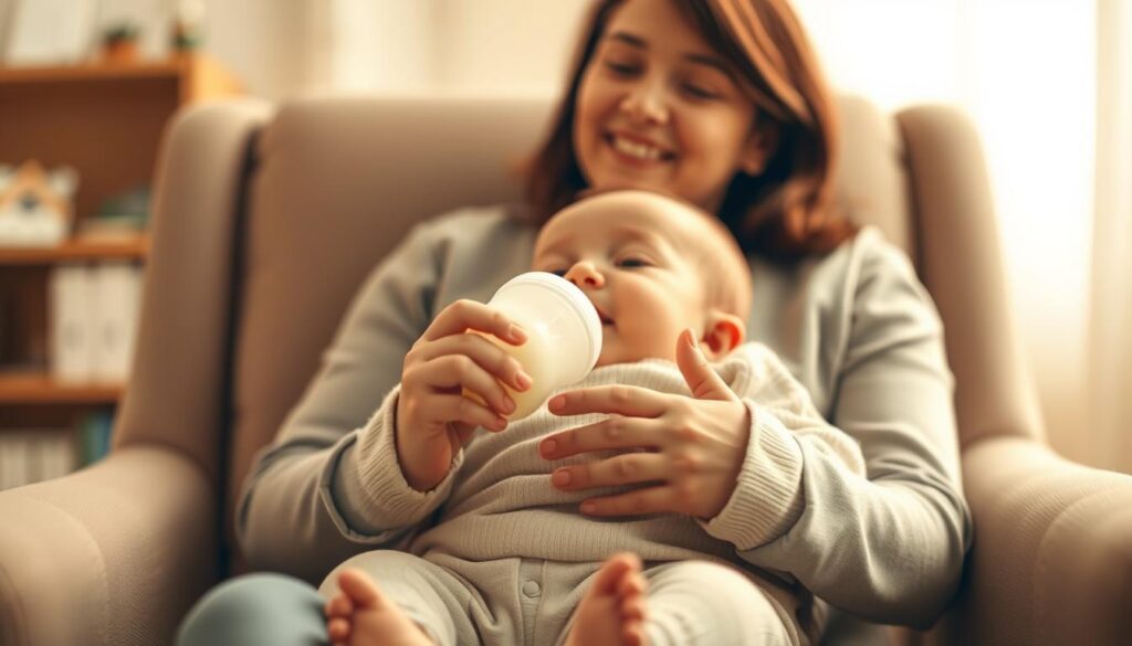 baby drinking milk