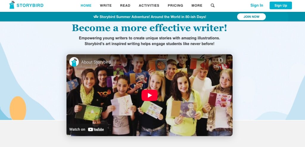 Website of Storybird.