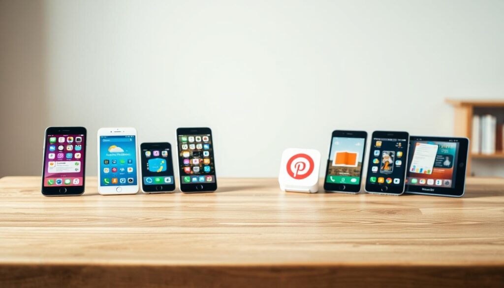 A comparison of educational mobile apps displayed on a wooden table with a clean, minimalist backdrop. The apps are showcased in the foreground, with their icons and screenshots neatly arranged. The middle ground features a neutral, blurred background, creating a sense of focus on the apps. The lighting is soft and diffused, with a warm, natural tone that complements the wooden surface. The overall atmosphere conveys a sense of thoughtfulness, curation, and a focus on the features and capabilities of the educational apps.