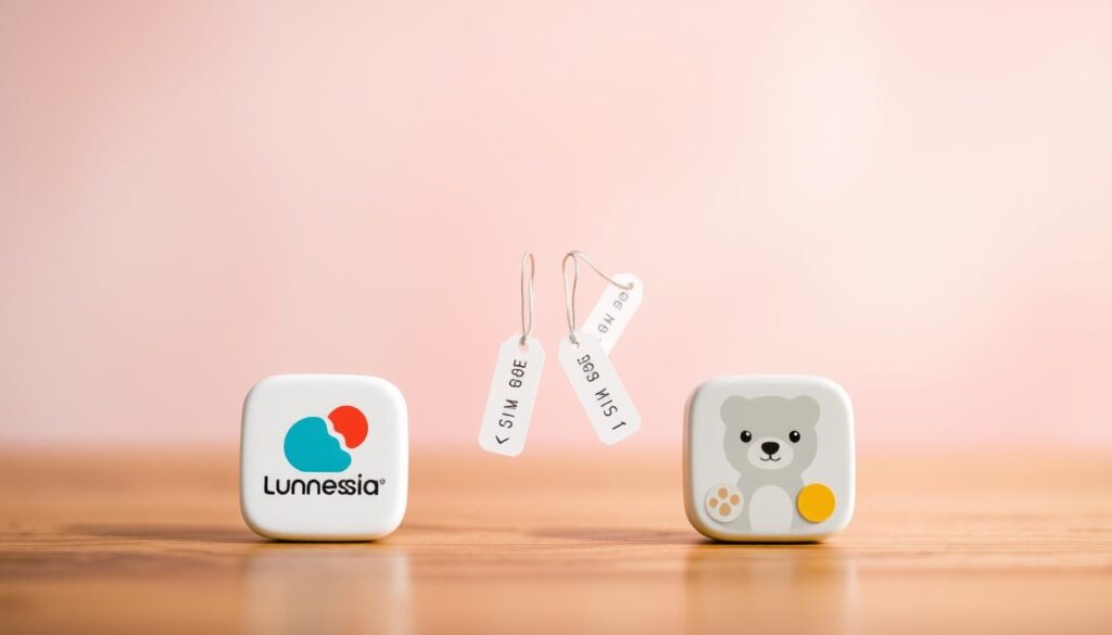 A visually striking and informative comparison of two popular empathy-building apps for children. The foreground depicts the app icons and logos of "Lunesia" and "Peppy Pals" in a clean, minimalist style, showcasing their distinct branding. In the middle ground, a series of price tags and value indicators hover alongside each app, conveying the relative cost and perceived worth. The background features a soft, blurred gradient in soothing, pastel tones, creating a calm, educational atmosphere. The lighting is soft and diffused, drawing the viewer's attention to the key details. The overall composition is balanced and visually appealing, allowing the essential information to shine through.