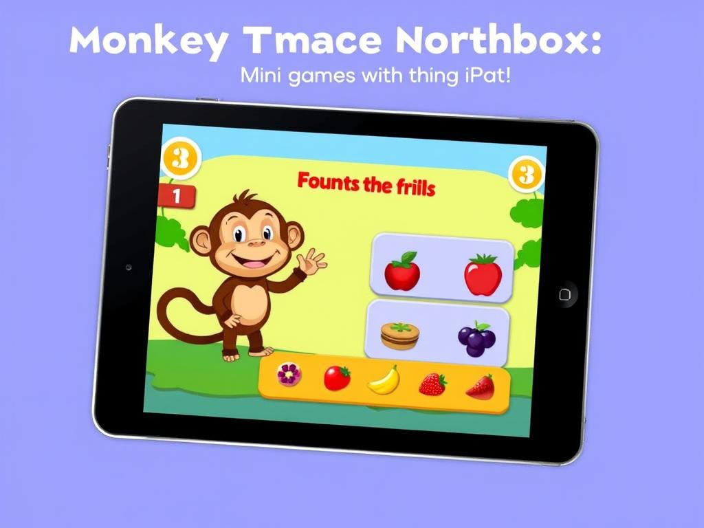 Monkey Preschool Lunchbox app showing colorful mini-games for early learning skills Monkey Preschool Lunchbox app showing colorful mini-games for early learning skills