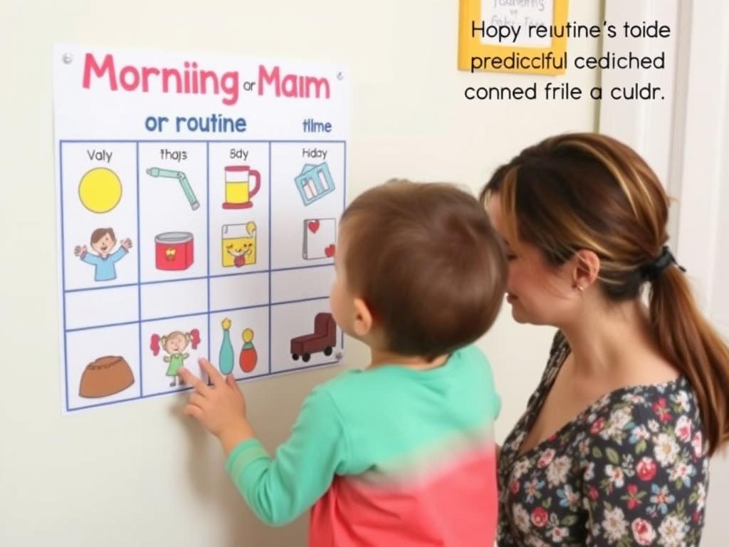 Visual routine chart for children - gentle solutions for preventing tantrums Visual routine chart for children - gentle solutions for preventing tantrums
