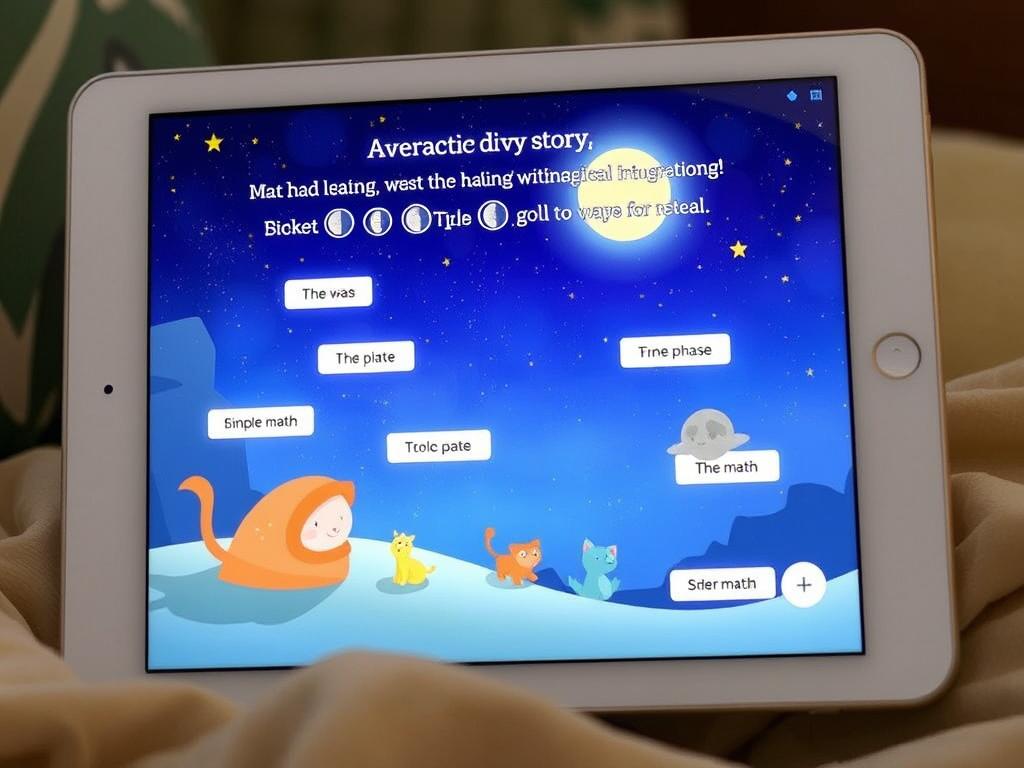 Educational elements in an interactive bedtime story Educational elements in an interactive bedtime story