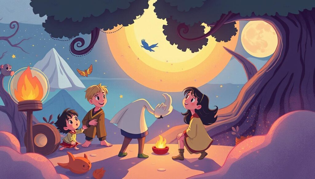 Generate an image representing Lunesia's interactive stories.
