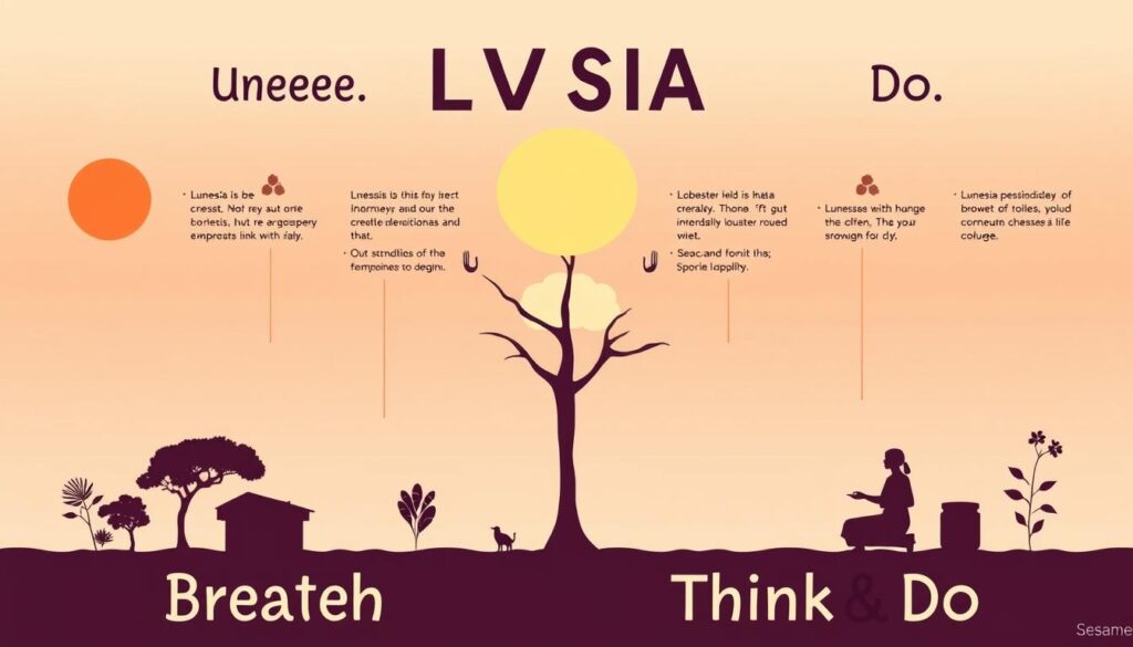 Generate an image representing the comparison between Lunesia and Breathe, Think, Do with Sesame.