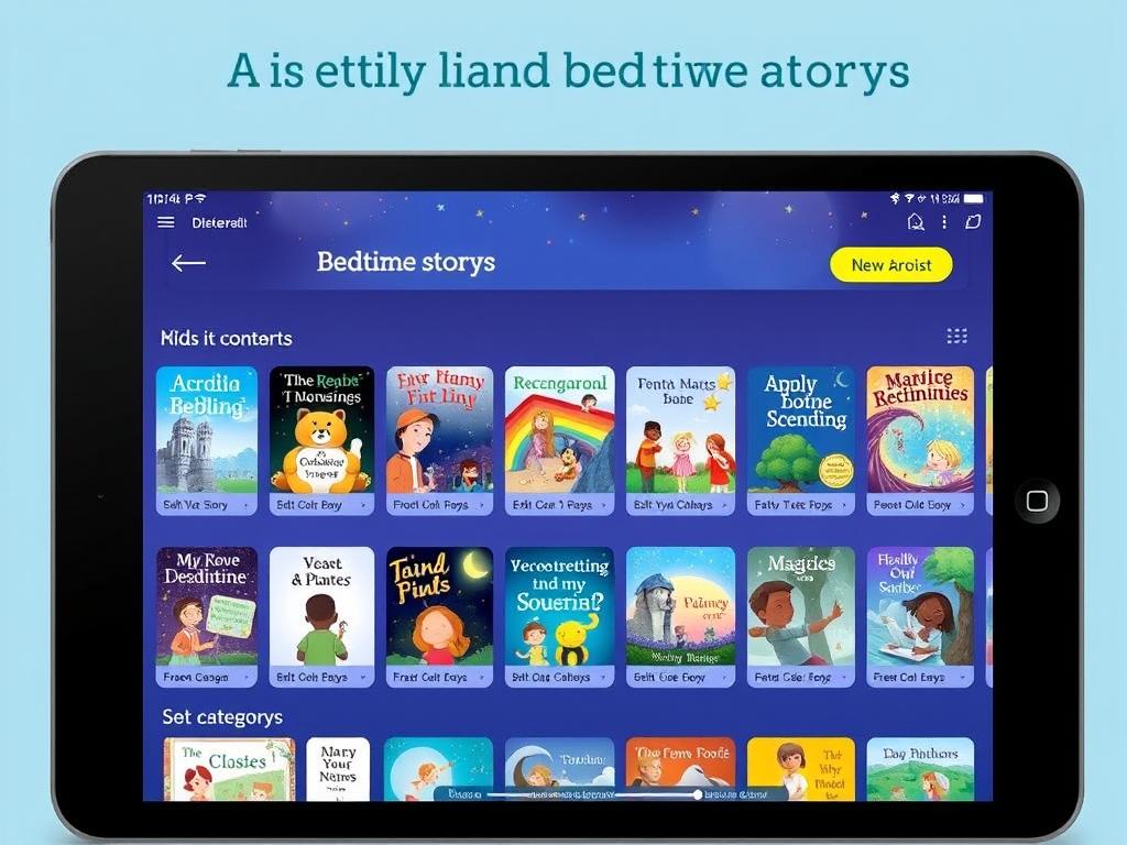 Library of interactive bedtime stories showing new content Library of interactive bedtime stories showing new content