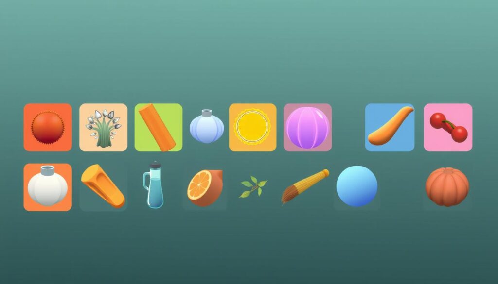An image of a color recognition app showing objects in different colors.