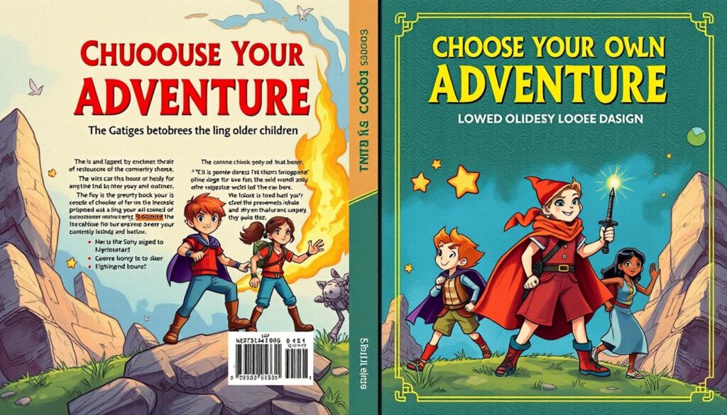 Image of a 'Choose Your Own Adventure' book cover for older children