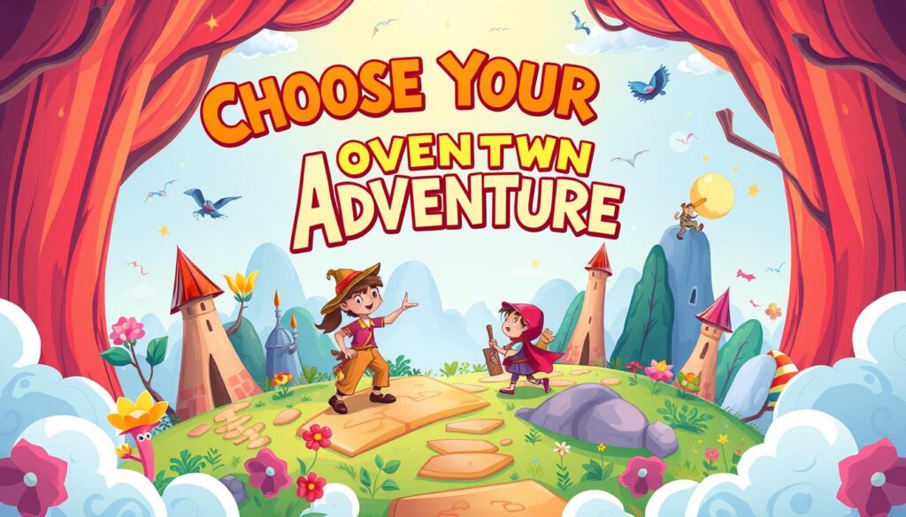 Image of a 'Choose Your Own Adventure' book cover for younger children